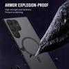 Strong Magnetic Mobile Phone Case with Kickstand for Samsung Galaxy S25 S24 Ultra Plus S23 S22 Cases with Stand Black Cover