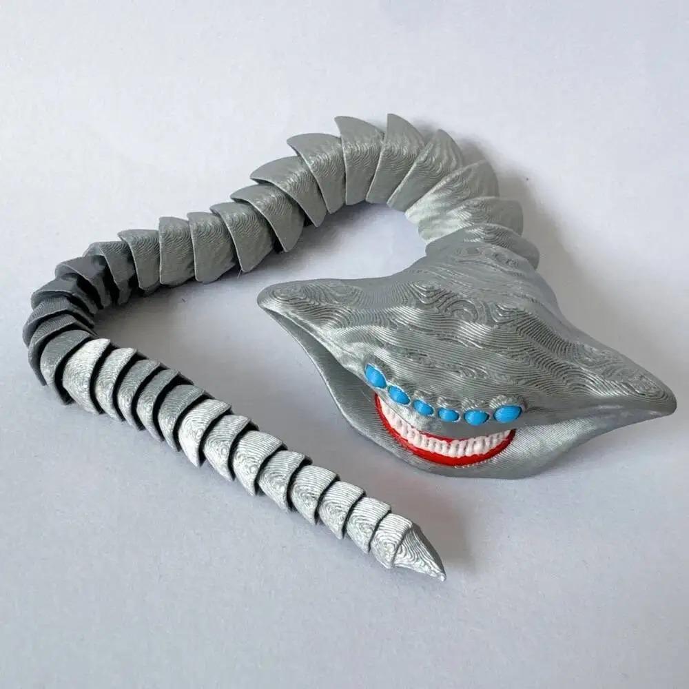 Figura de Juguete Subnautica Leviatán Bloop Gran Maja Figura Devorador de Mar Monstruo Figura de Juguete Pez Figuras de Impresión 3D Figura