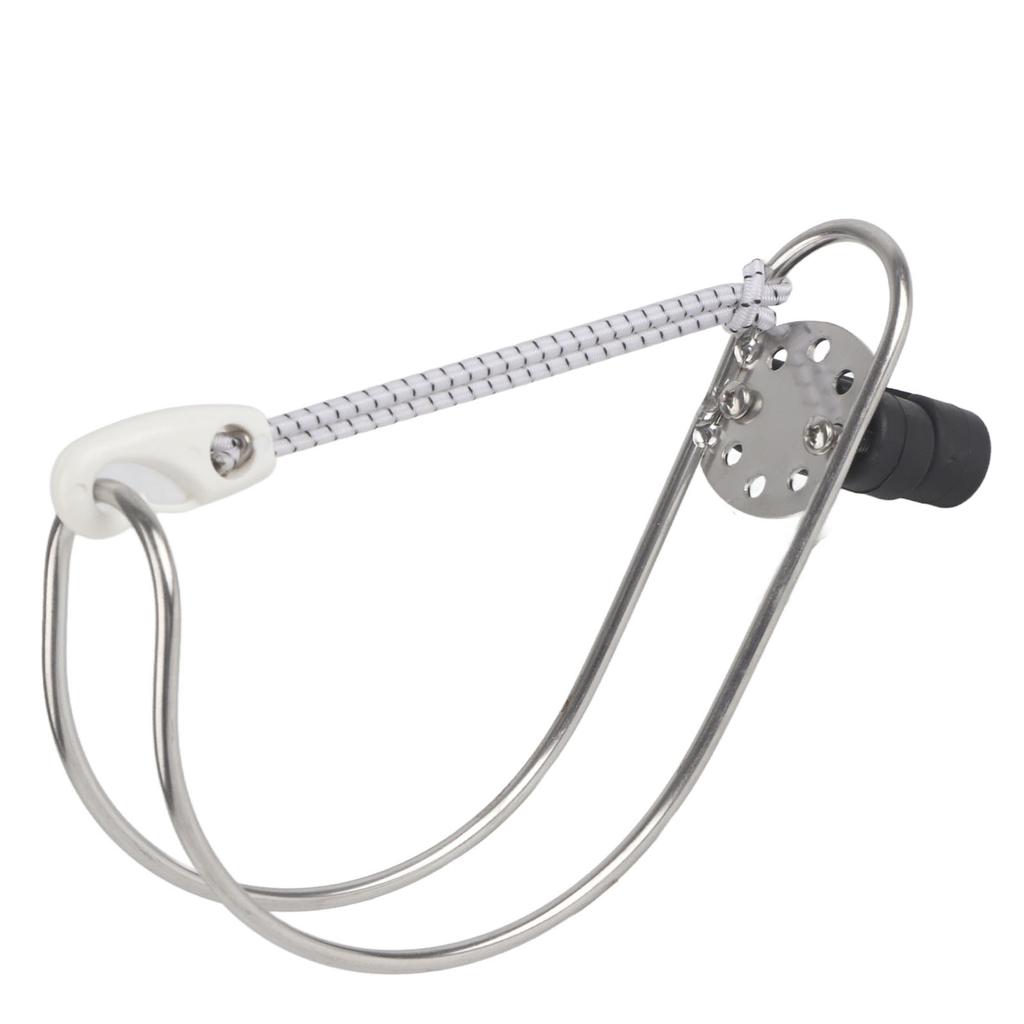 4.5in Stainless Steel Lifebuoy Ring Bracket Horseshoe Holder for Marine Boat Ship
