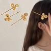Fermacapelli da Donna Fiore con Perle Finte Fermaglio per Capelli Stile Retrò Francese Fermaglio per Ciuffo Laterale Accessori per Capelli