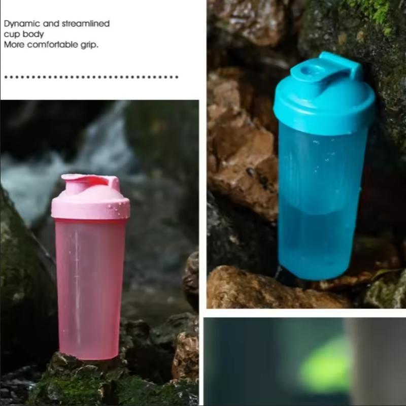 400ml/600ml Proteinový shaker Láhev Neprosakující Bez BPA Fitness láhev s nerezovou kuličkou pro venkovní posilovnu Sportovní míchací kelímek