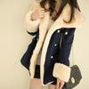 Cappotti Invernali Caldi da Donna in Lana Tinta Unita a Manica Lunga Cappotto Doppiopetto dallo Stile Intramontabile e Comfort Accogliente
