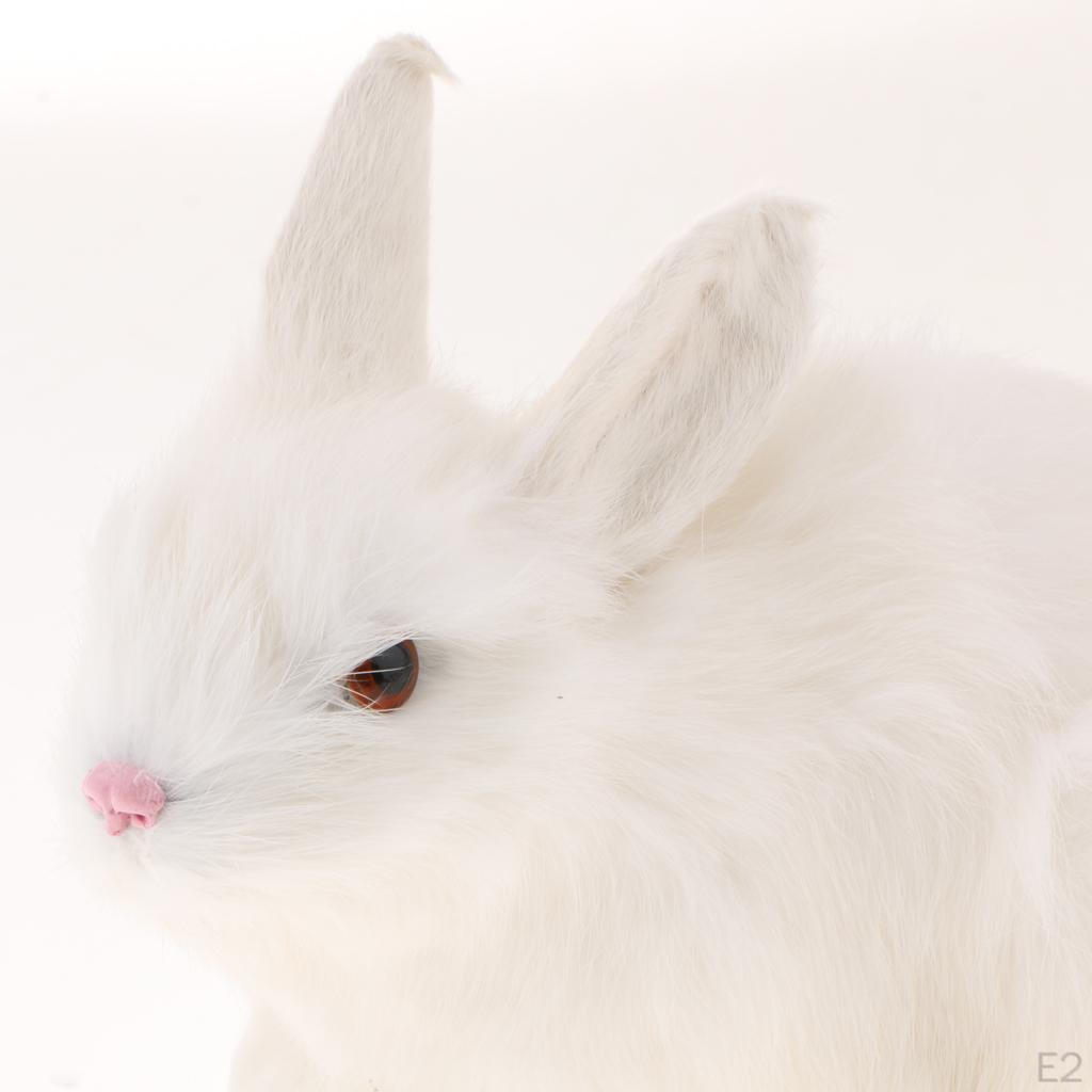 14x21cm Rabbit Statue Ornament Prop Model Figure