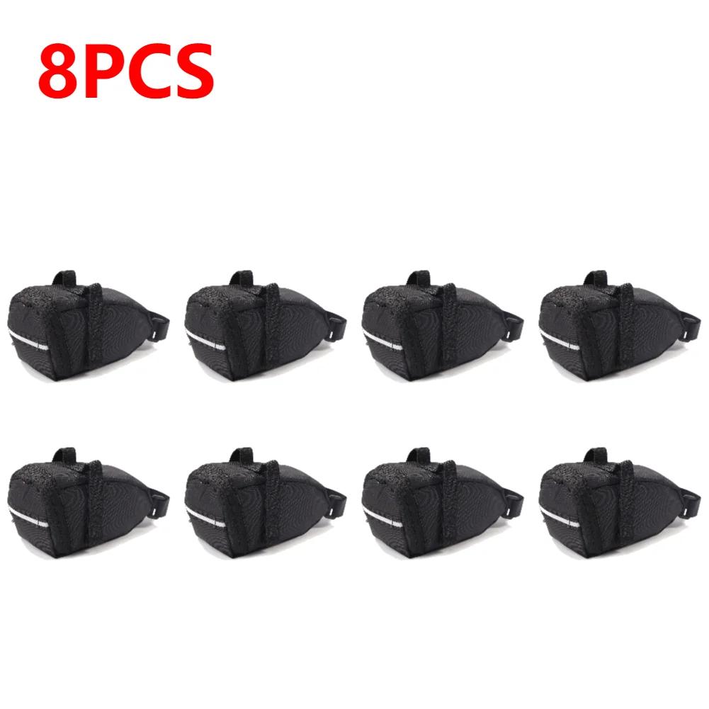 1-10pcs 1L Bicycle Saddle Bag Rainproof Portable Storage Bag Polyester Fiber Rear Seat Bag Splash Cycling Accessories Hot Sale
