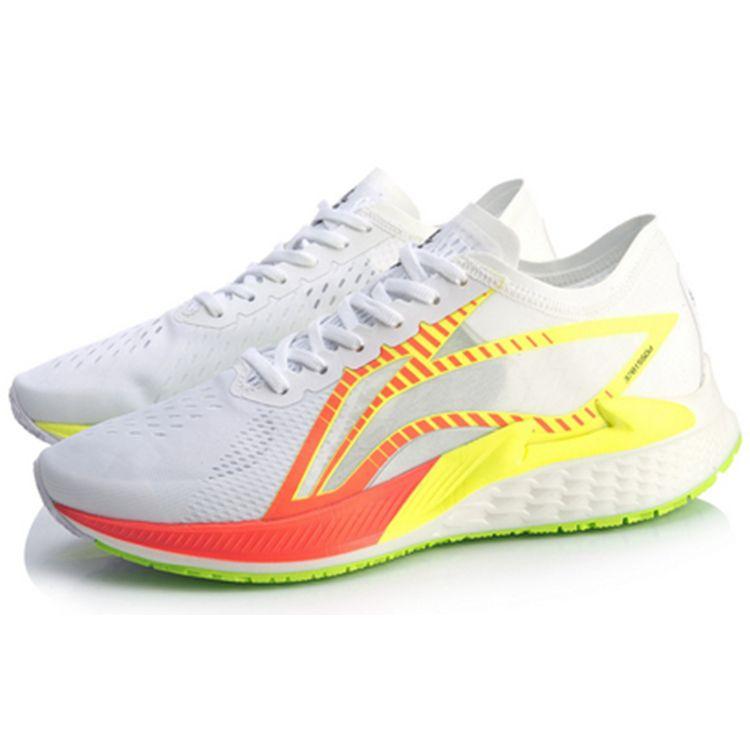 Li Ning Chasing Wind Comfortable Durable Low-Top Running Shoes Men sneaker White ARBQ007-4