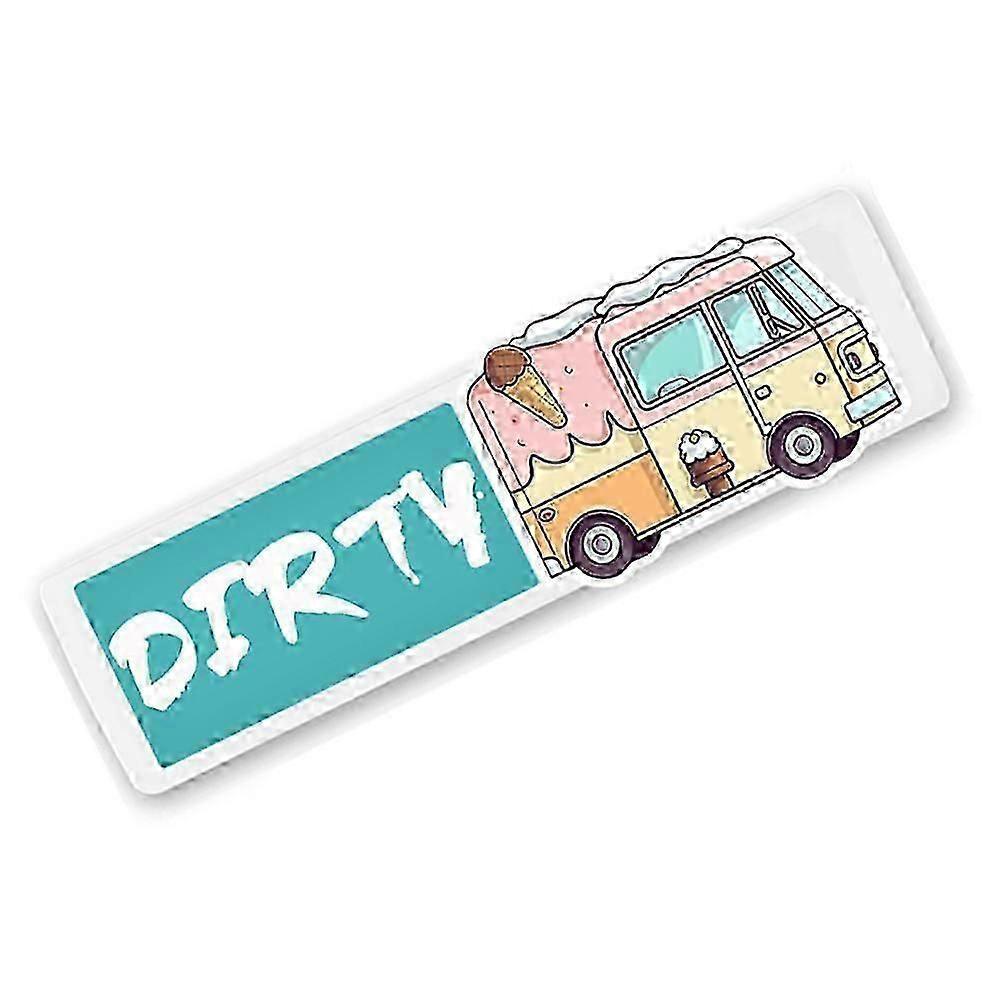 Dishwasher Magnet Sign for Clean Dirty Status Indicator