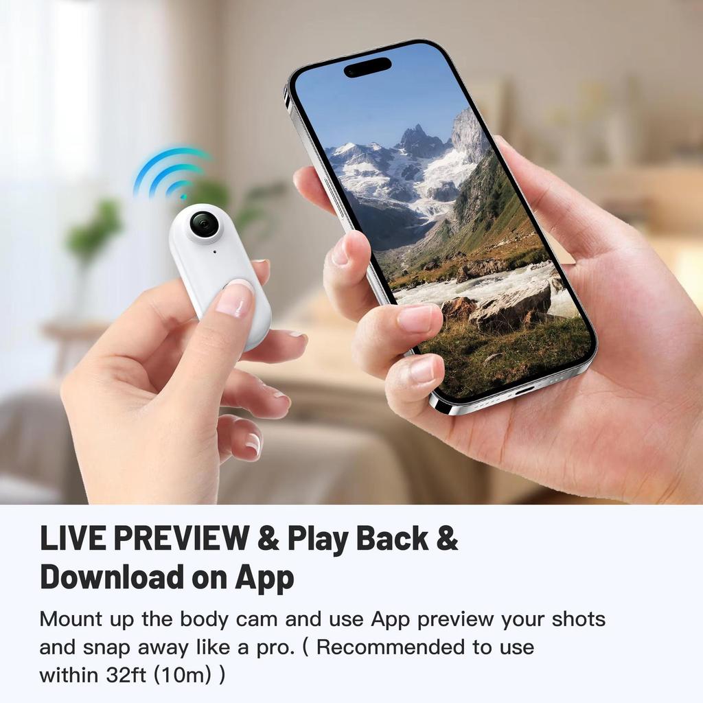 H88 Motorcycle Mini Recorder Finger WIFI Action Camera Lightweight POV Motorcycle Road Sport Cam Bicycle Vlog Pet Body Camera