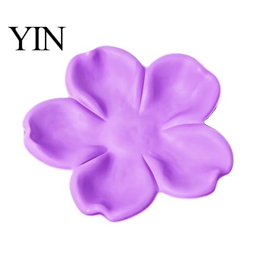 Delicate Desktop Accessory Tray 3D Printed Flower Shaped Jewelry for Rings Necklaces, Decorative Minimalist PLA Storage Plate Organizer, Compact