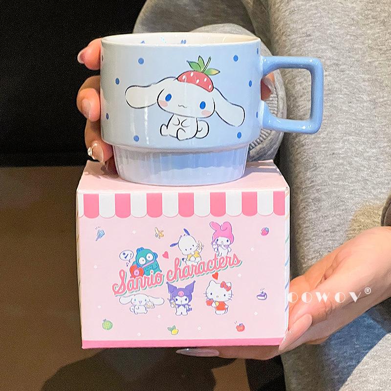 Sanrio HelloKitty Keramický hrnek Dívky Vysoká hodnota Pár Hrneček na kávu a vodu Domácnost Narozeninový dárek