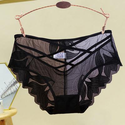Women's Panties Sexy Lace Trim Comfortable Easy To Clean Mesh Hot Style Seamless Low Waist Panties