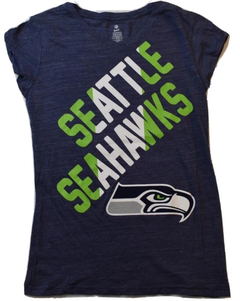 NFL Teens Apparel Juniors Seattle Seahawks Football Shirt New L (11/13) S
