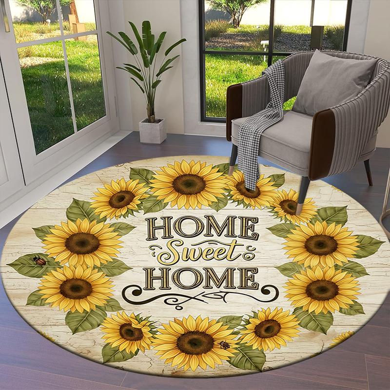 Black Butler Round Area Rug,Carpet Rug for Living Room Bedroom Sofa Playroom Decor,Non-slip Floor Mat