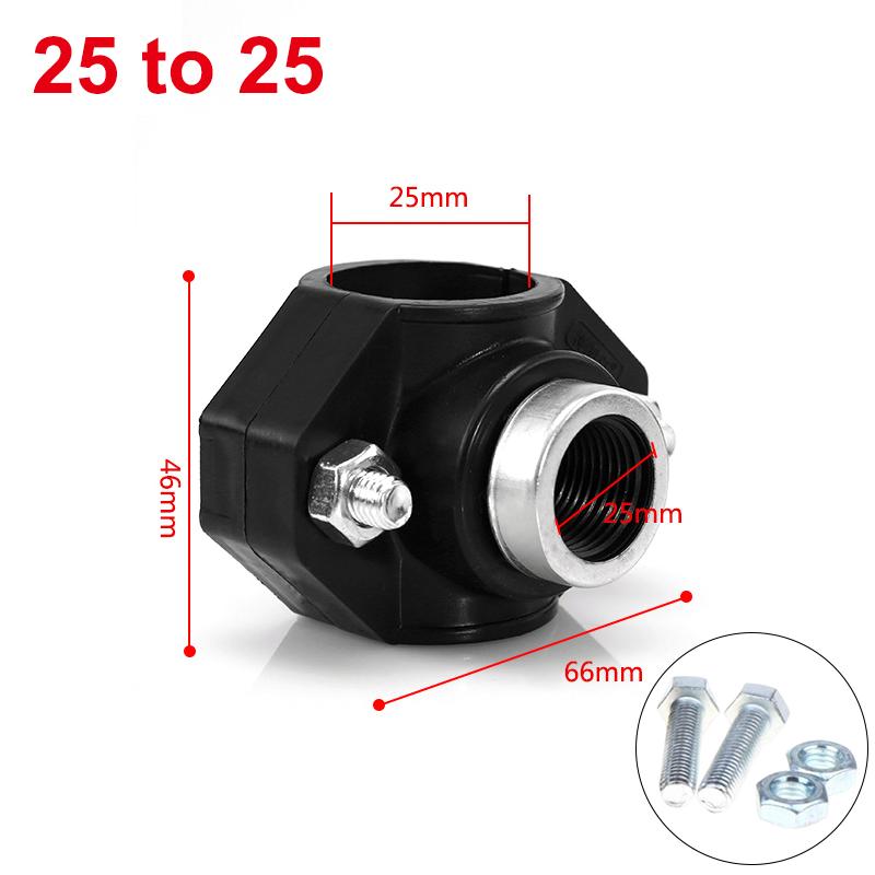 Water Pipe Splitter Clamp Easy Install 1/2'' Female Thread Connector for Agricultural Irrigation Pipe Fitting