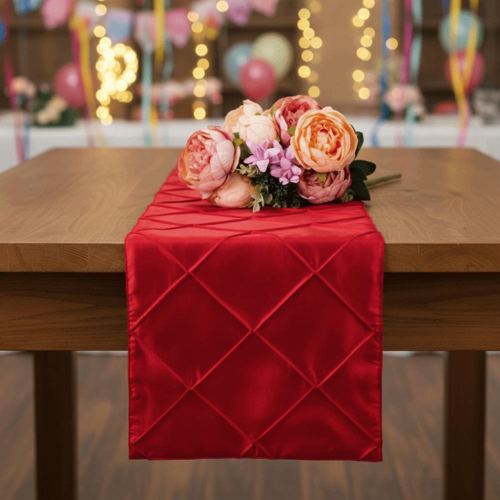 30*275CM Taffeta Table Runner Minimalist Satin Table Runner Modern Checkered Table Runner  Wedding