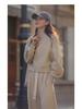 Women's Autumn 2026 Stylish Stand-up Collar Cardigan Jacket and Loose Hoodie Sportswear Set