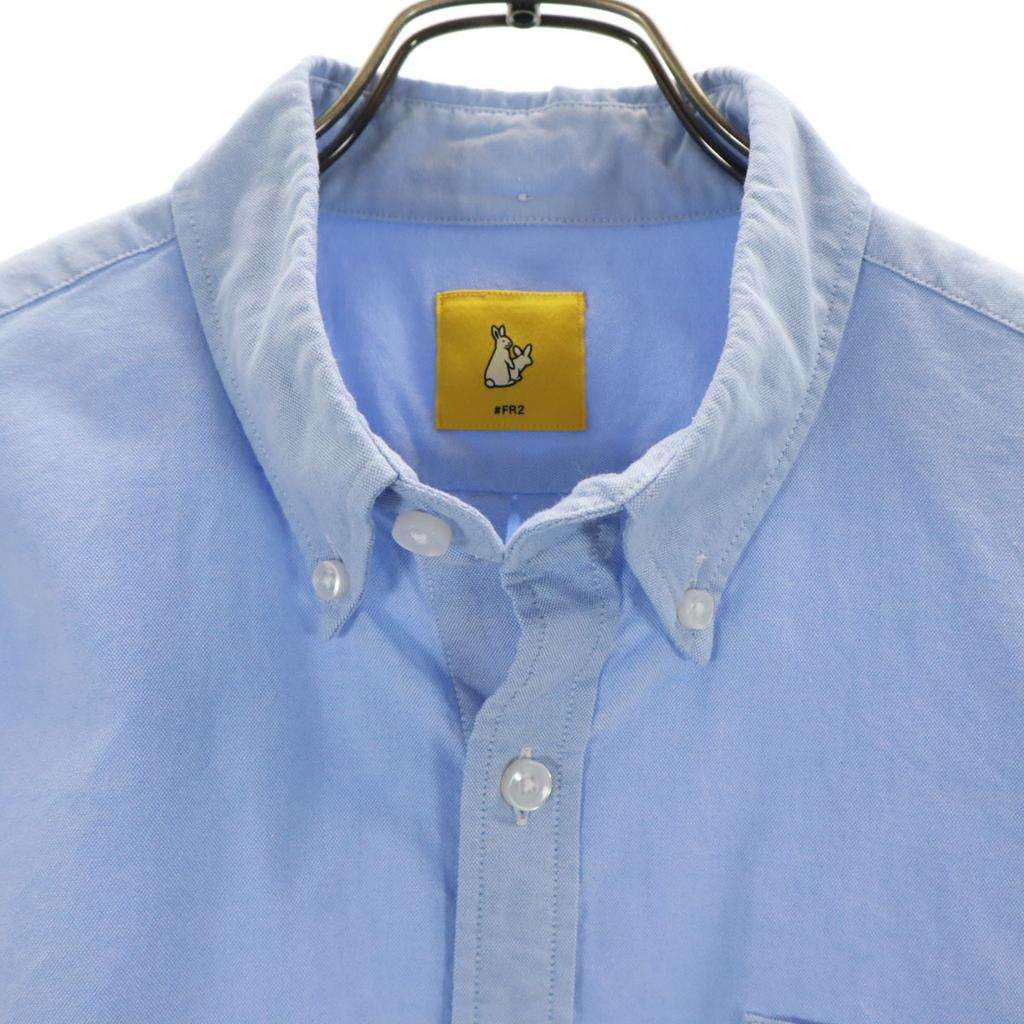 FR2 Long sleeve Oxford Button down shirt S Purple blue Men's Used