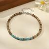 Handmade Women Anklet 100% Natural Coconut Beads Foot Bracelet 5 Color Options Lightweight Comfortable Beach Vacation Jewelry