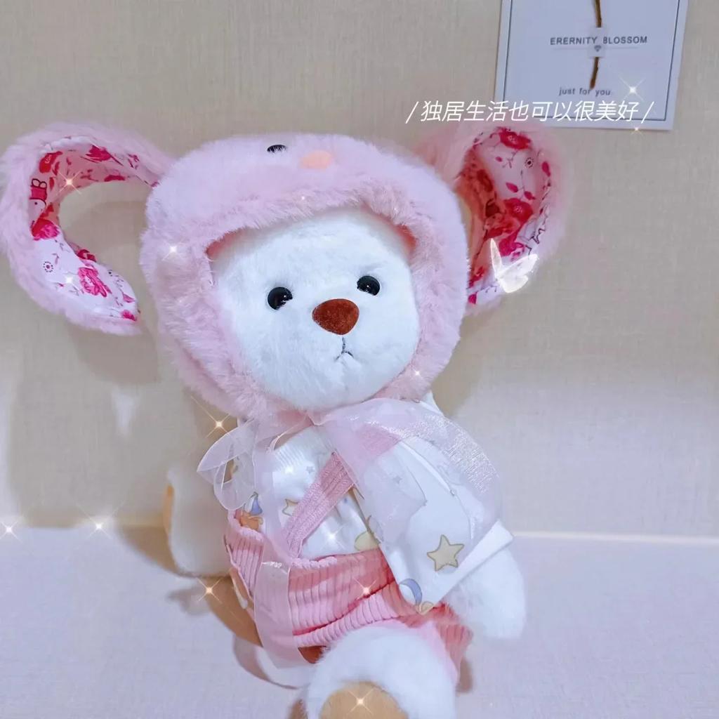 New Little Bear Plush Doll Clothes Toys for Changing Clothes Kawaii Children's Stuffed Dolls Room Decoration Gifts for Girls