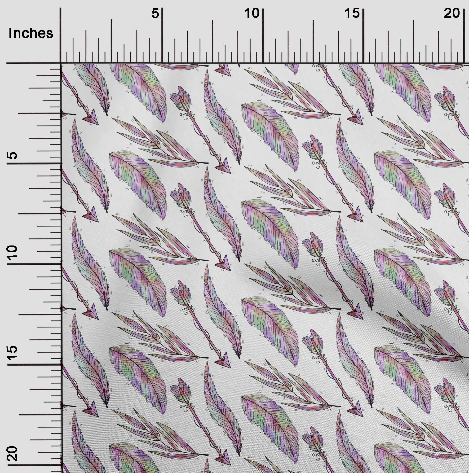 

oneOone Cotton Flex Black Fabric Feather Feather Тканина для шиття одягу своїми руками у дворі, 40 дюймів 42 Inch Wide - Viscose Chiffon білий