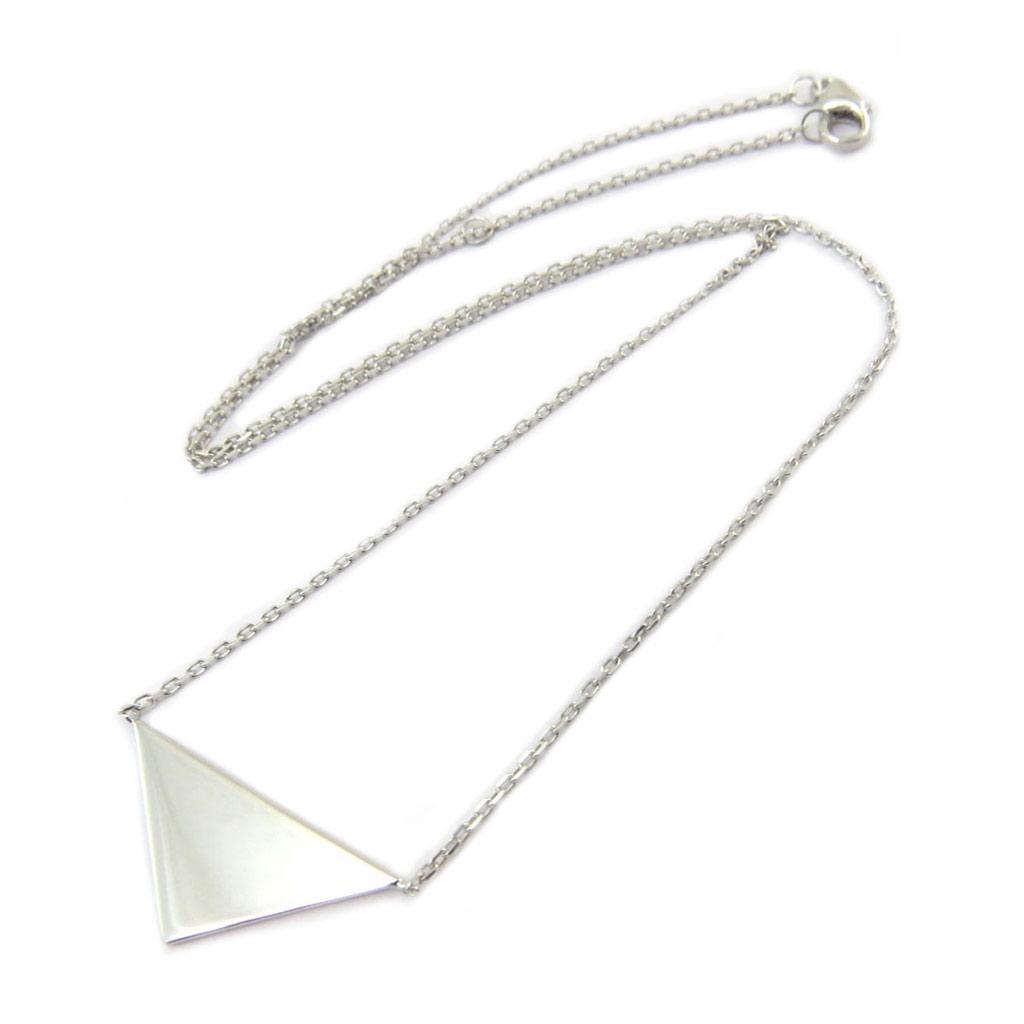 

Les Trésors De Lily [P4369] - Серебряное колье «Треугольники» (родиевое покрытие) - 45 см 25х12 мм