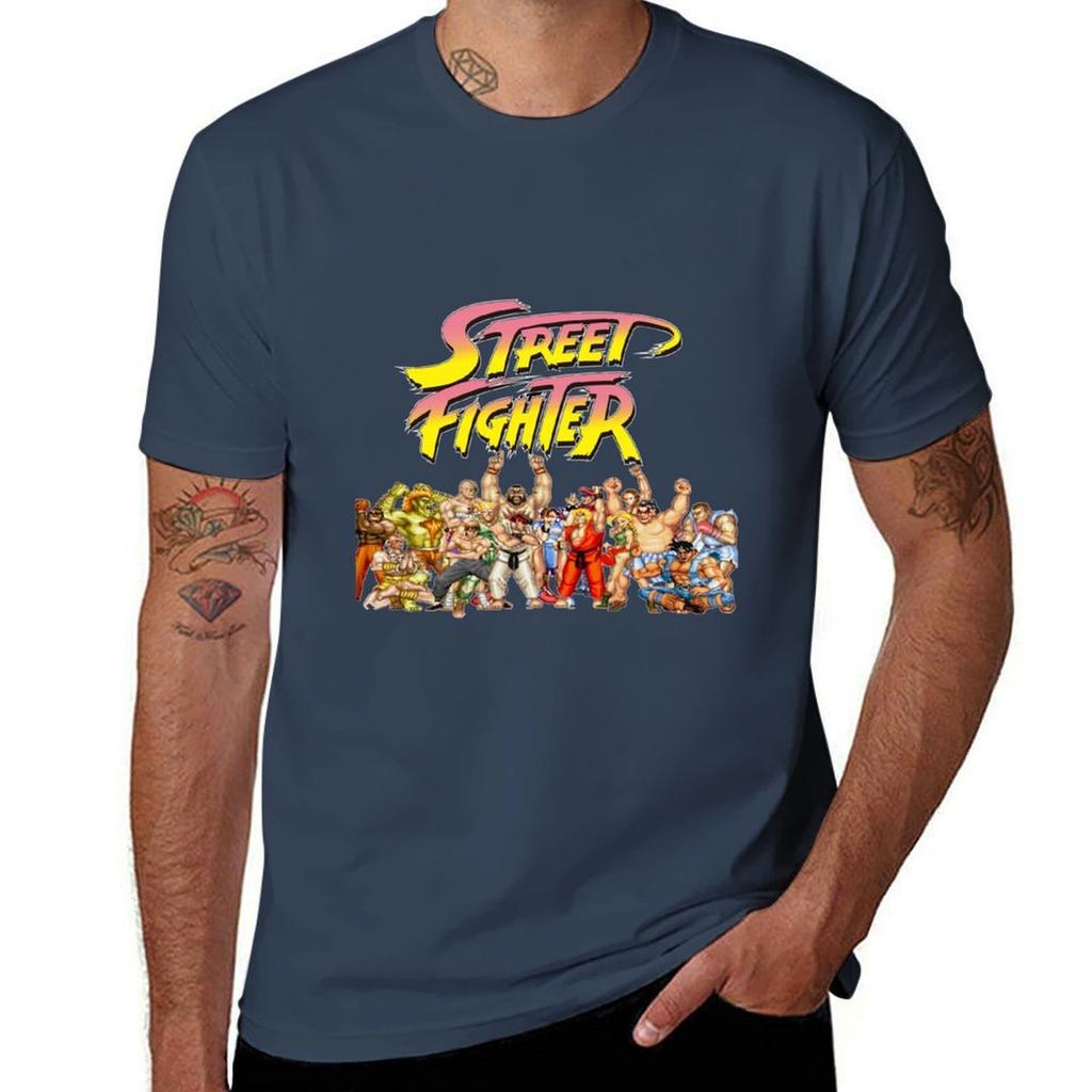 Street Fighter Retro Game Tshirt Work Utility Casual Tee Shirt
