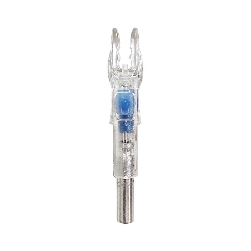 Auto-Light LED Nock for 6.2mm Carbon Arrows with Switch