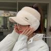 Ponytail Knitted Baseball Cap Warm Open-top Hat Women Autumn and Winter Thickened Cycling Cold-proof Ear-protecting Baseball Cap