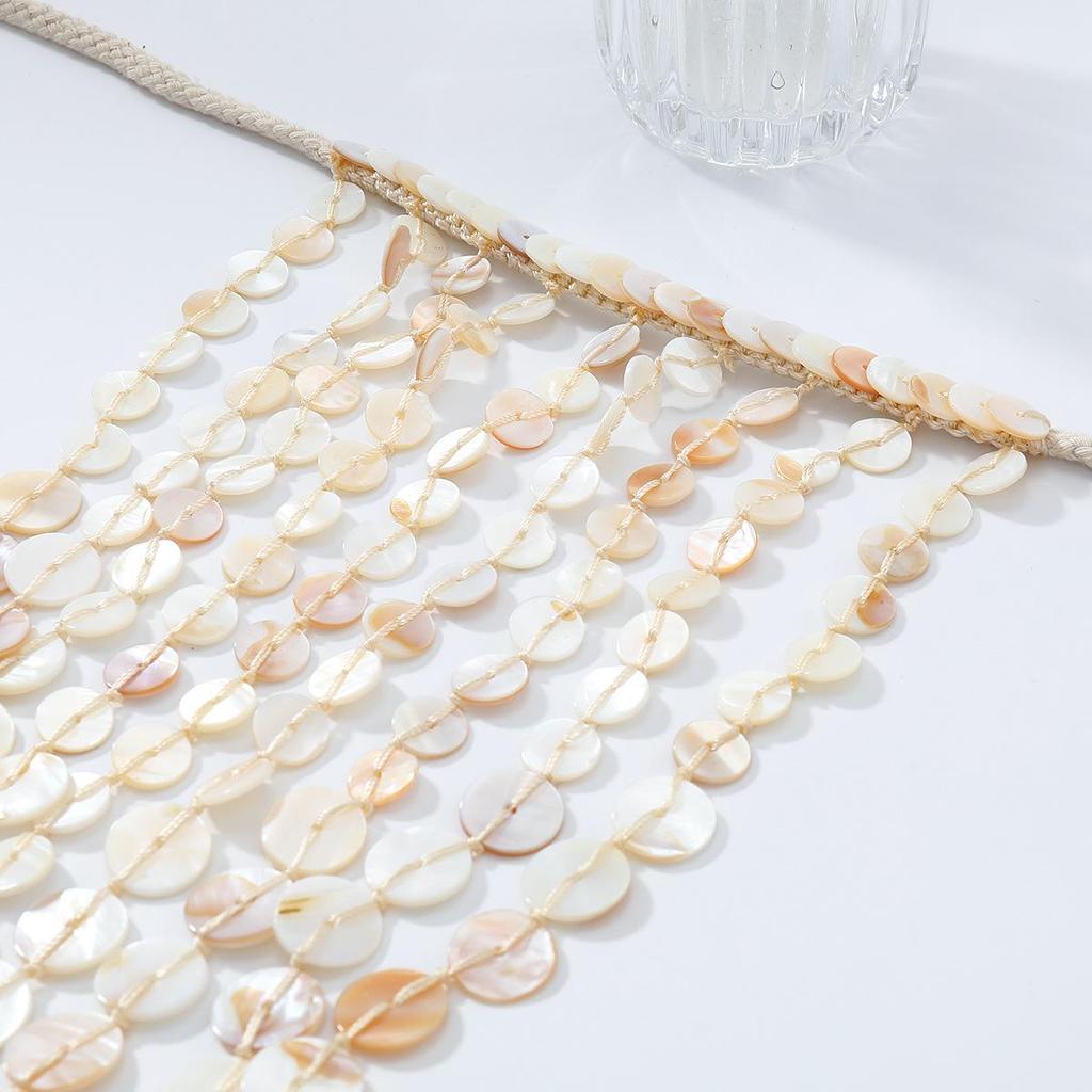 ZA Shell Tassel Handwoven Multi-layer Ocean Beach Vacation Necklace for Women