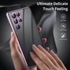 For Samsung Galaxy S22 Ultra 5G Phone Case Double-Sided Tempered Glass+Magnetic Metal Frame Cover with Lock Buckle