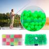 Fishing Beads Oval Round Shaped Hard Glow Eggs Beads Saltwater Fishing Tackle Punch Baits Rigging Beads