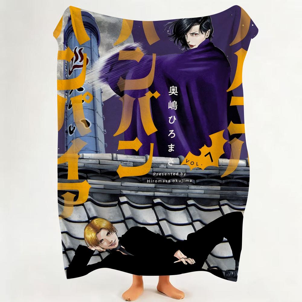 

Anime B Baban Baban Ban V Vampire Flannel Blanket Suitable for Sofa Living Room Bedroom 75cmx90cm