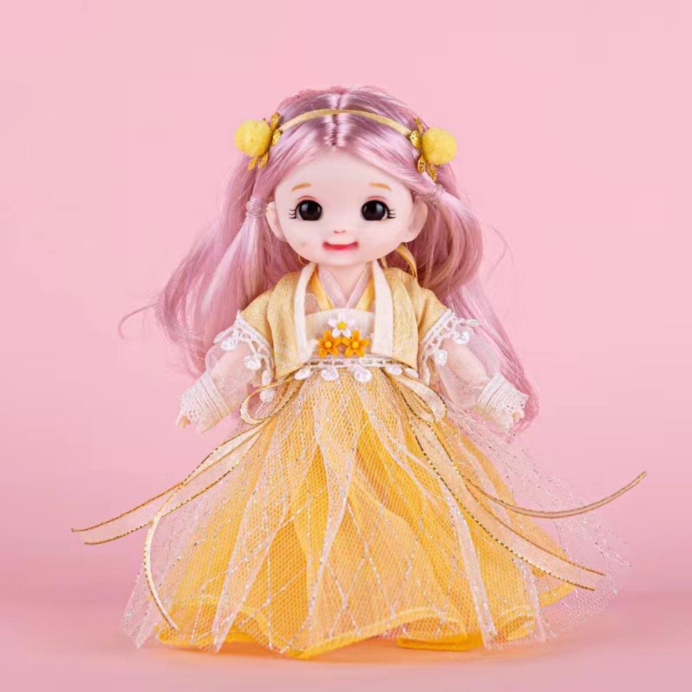 Little Princess Ancient Dress Bjd Doll Multiple Colors 17cm Hanfu Princess  Dolls  Girl Toys