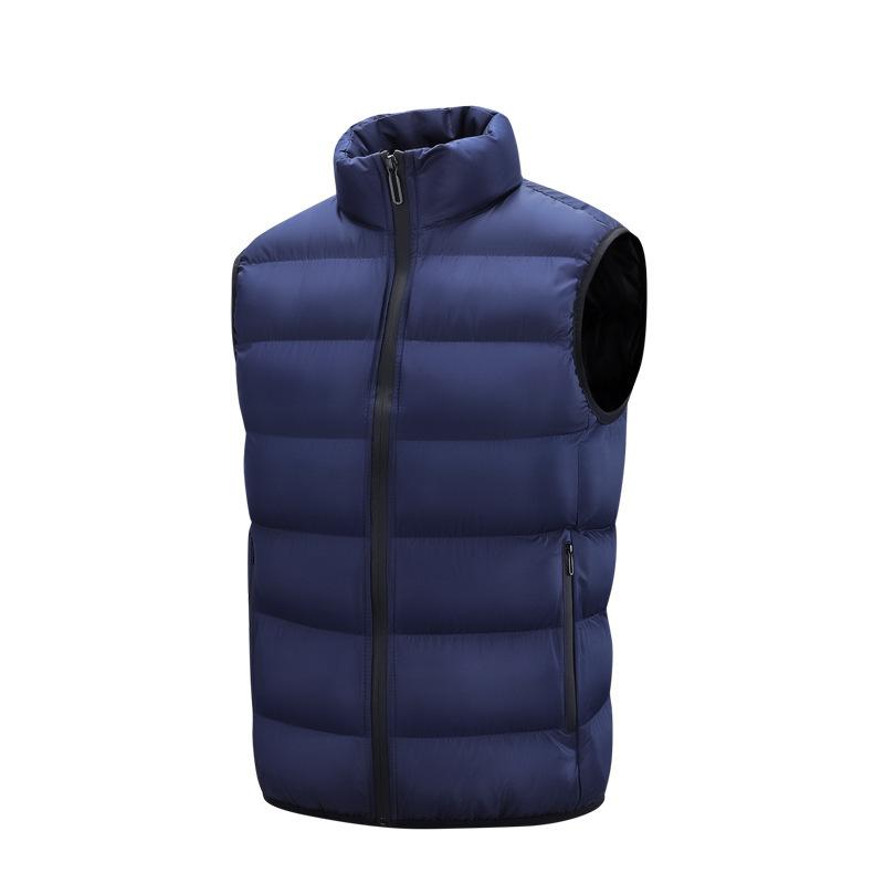 Autumn and Winter Vest Men's Jacket Korean Version of Trendy Vest Sleeveless Thickened Cotton Vest Warm Men's Jacket