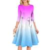 Women's Cocktail Dresses 3/4 Sleeve Vintage Wedding Guest Dress