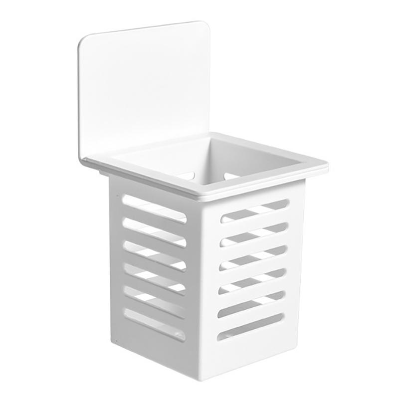 

Настенный держатель для зубных щеток и зубной пасты, полка для хранения зубов, полка для хранения, держатель для зубных щеток, сливная полка, аксессуары для ванной комнаты белый