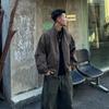 Ah Ah Long Autumn 2025 Casual High Street Scythe Sleeve Oversized Cropped Jacket