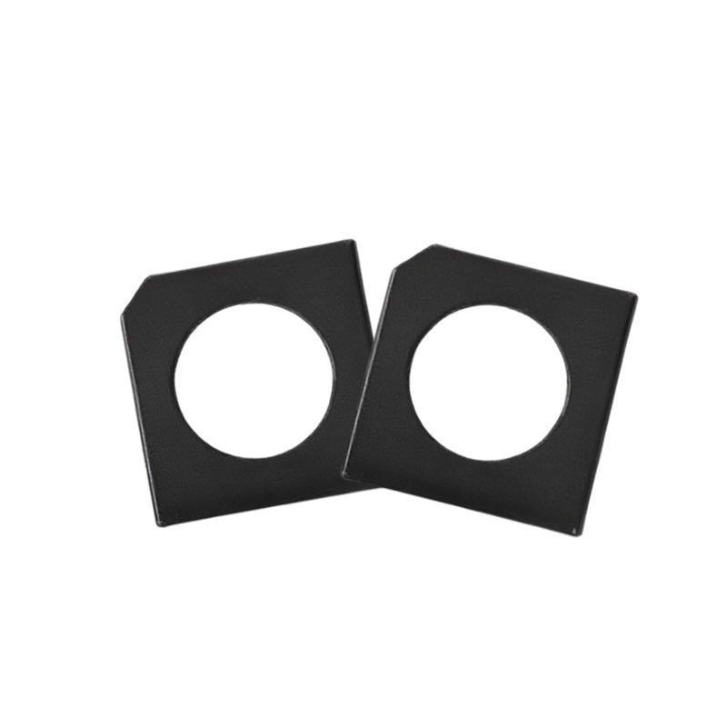 Square Bevel Washer for I-Beam and Notched Channel Steel, Carbon Steel, Blackened, Sizes M16-M24