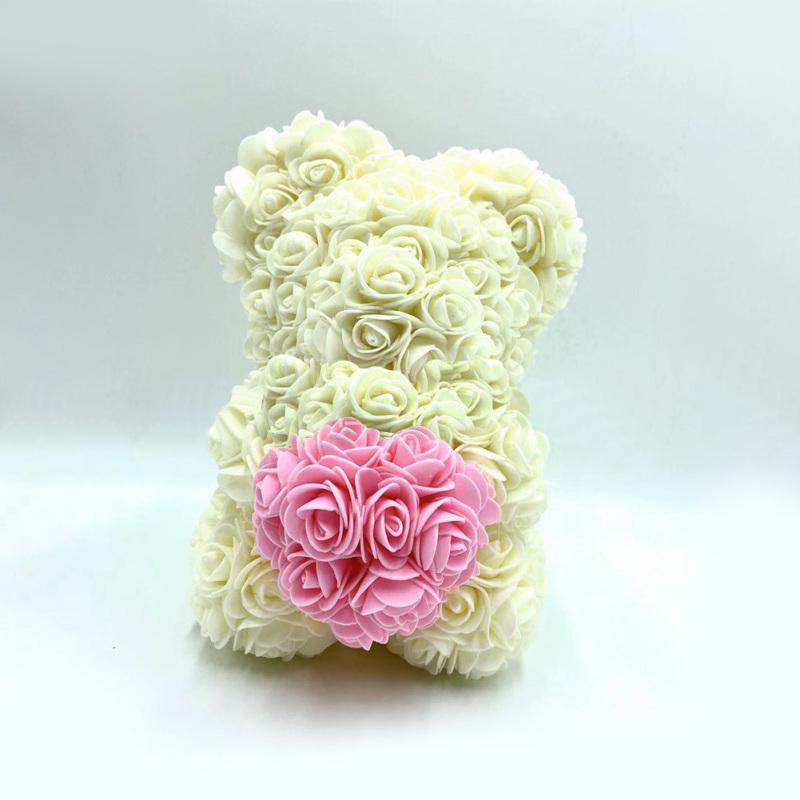 Kreative künstliche ewige Blume Valentinstag Liebe Rose Bär Weihnachtsgeschenk