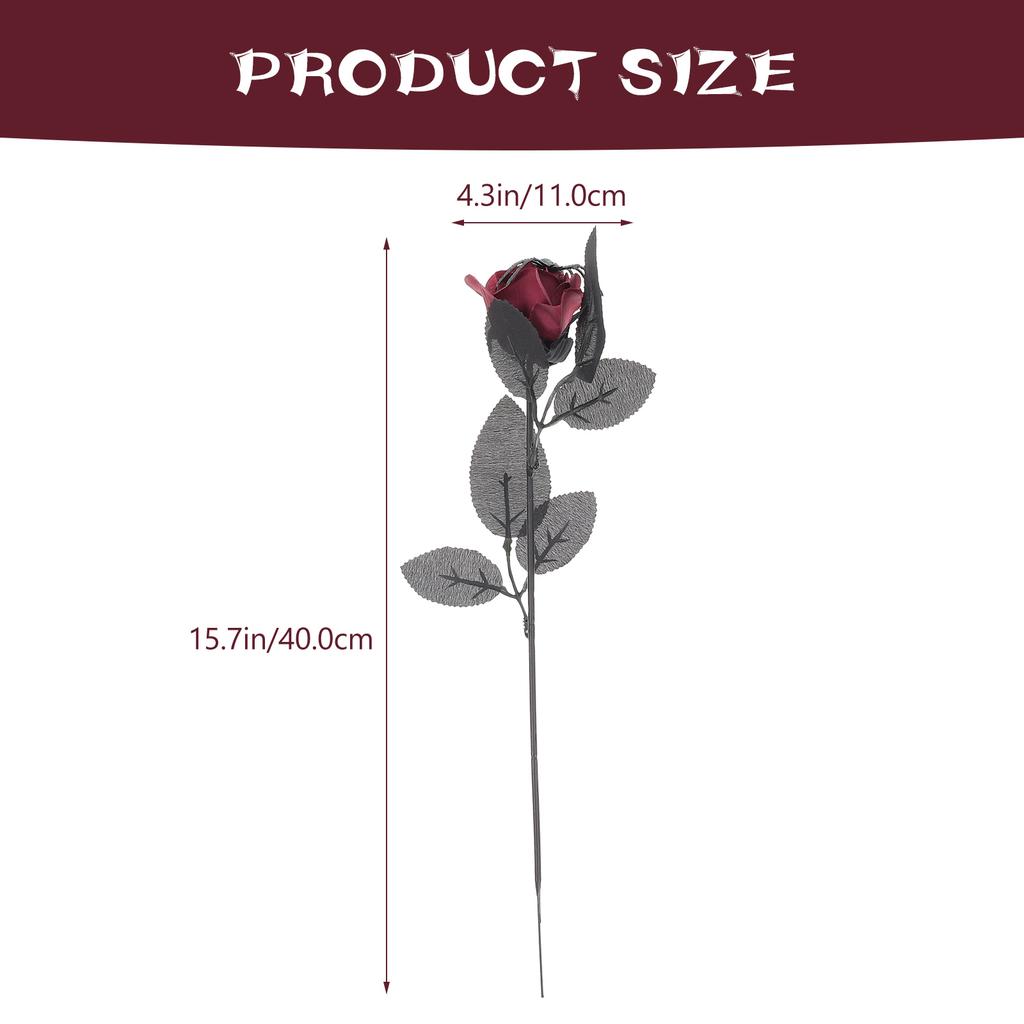 5 Pcs Artificial Flower Decoration Room Halloween Window Decorations Spiders Fake Flowers for Rose