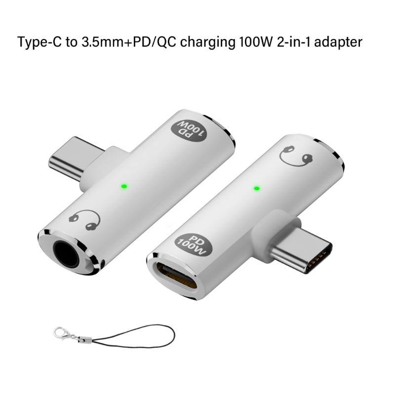 Easy Carry & Use Low Latency USB Type C To 3.5mm Radio Adapter, Portable Auxiliary Connector For Smartphones And Tablets