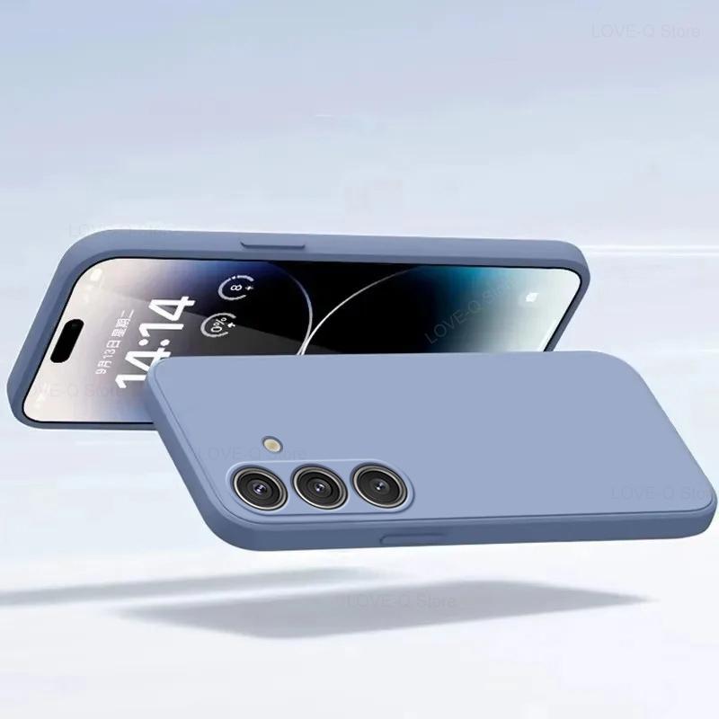 For S24 S23 S22 Ultra Cases Liquid Silicone Case For Samsung Galaxy S24 S23 S22 Ultra Plus S24Ultra Cases Cover Accessories