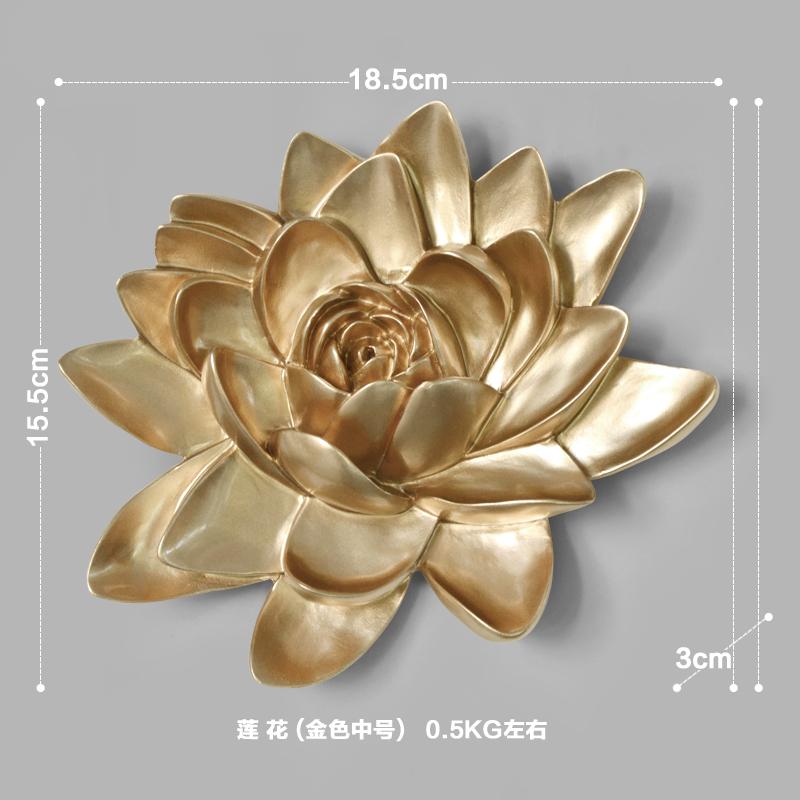 Creative Flower Style Wall Resin Retro Living Room Goldfish Pendant Porch Wall Decoration Wall Decoration Home Decoration