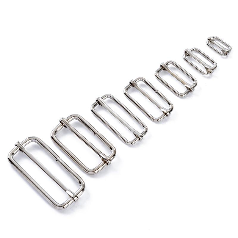 Hardware-Zubehör: Metall-D-Ring Zuglasche, Schnalle für Gepäck, Taschen, Kleidung, Schultergurtverstellung, Dreistufige Schnalle.