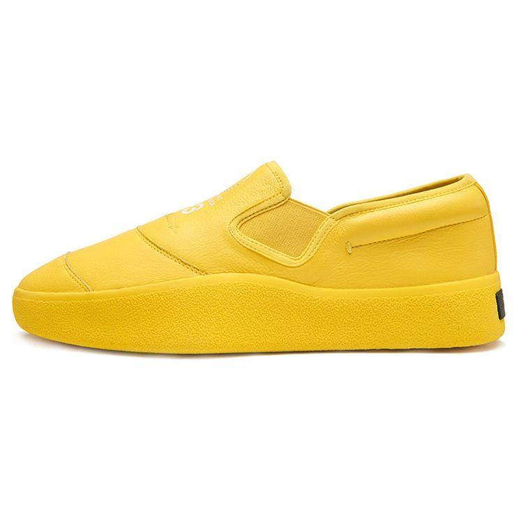 

Y-3 Кожаные слипоны с круглым носком, с принтом, низкие кроссовки, мужские кроссовки, желтые CG7011 44.5