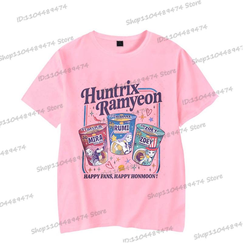 2025 New KPop Demon Hunters Men Women Cartoon Tshirt Anime Tiger Rumi Breathable Tops Short Sleeve Korean Ulzzang T-shirts