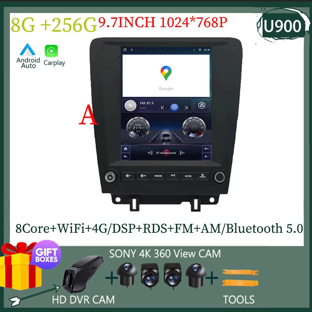 9.7 Inch Car Stereo For Ford Mustang 2010-2014 Auto Radio Android 13 Multimedia Player Carplay GPS Navi Head Unit NO 2DIN DVD