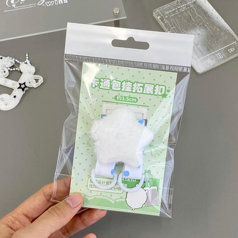 Creative DIY Keyring Accessories Pentagram Wave Point Bag Pendant for Funky Fashion