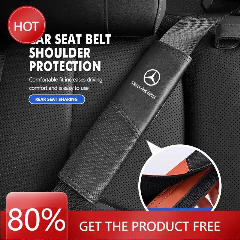 For Mercedes Benz Car Seat Safety Belt Shoulder Cover Spliced Protective Cover CLK GLC W212 C200 C300 W203 W204 W205 W169 W176