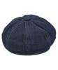Yunibeosyeolkemiseuteuli Dark Denim Logo Newsboy Cap