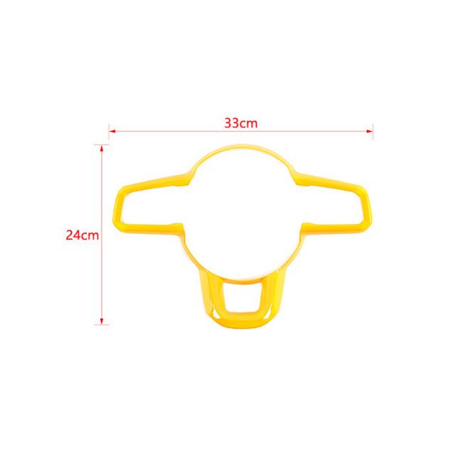 

JIDIXIAN Fit for Jeep Wrangler JL for Gladiator JT 2018-2026 Car Steering Wheel Decoration Panel Cover Interior Accessories жовтий